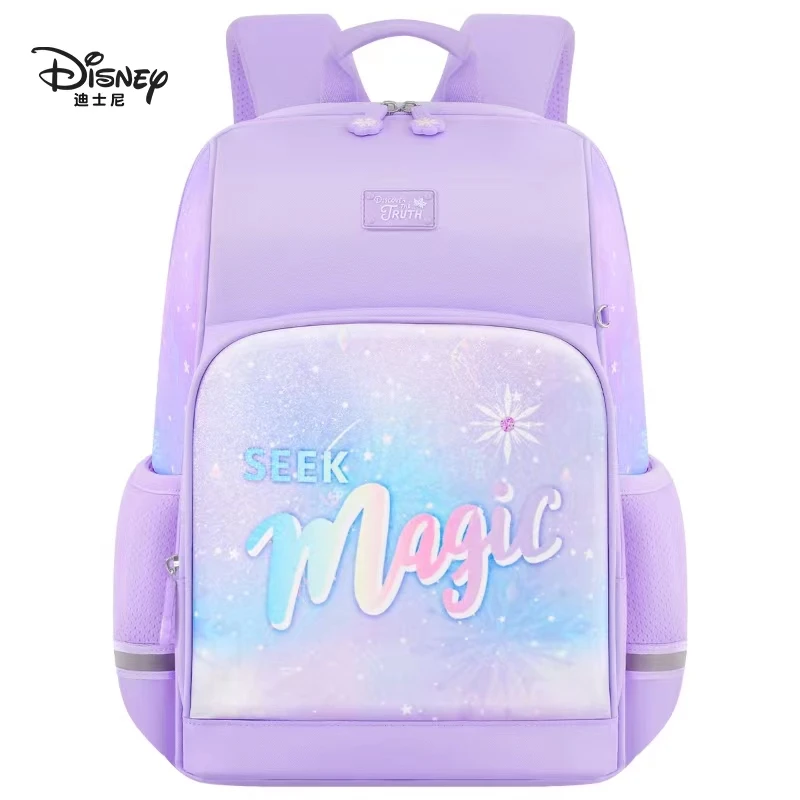 2022 Disney Frozen Marvel School Bag For Boys Girls Primary Student Shoulder Orthopedic Backpack Elsa Anna Spider Man Mochila enlarge