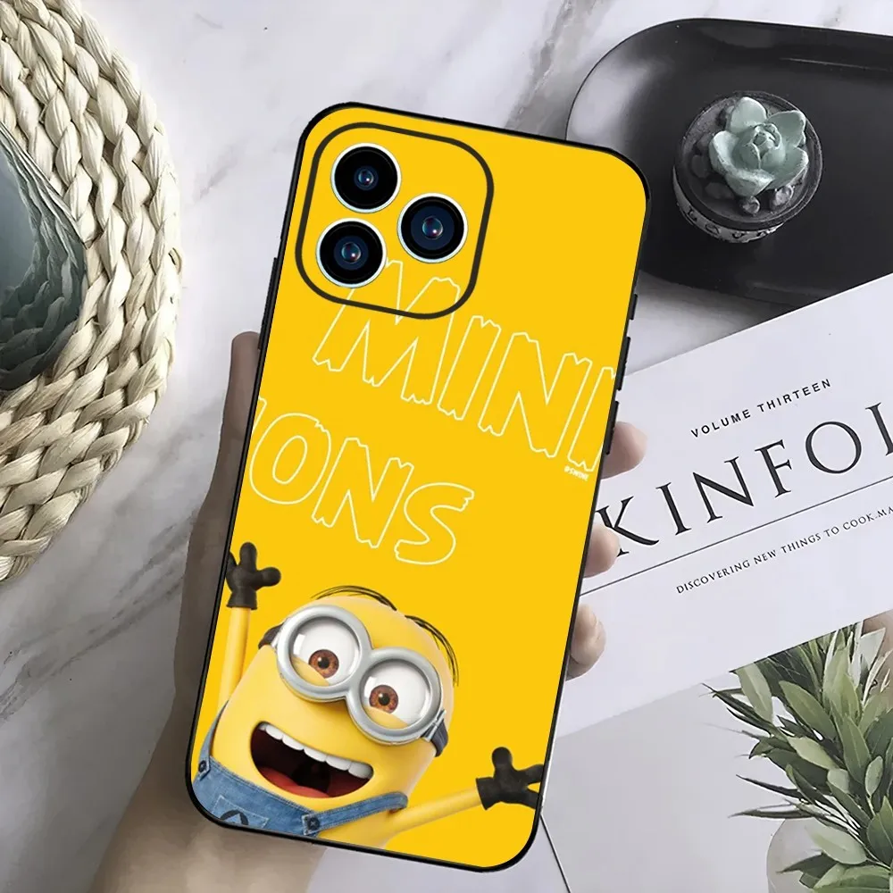 Милый чехол M-Minons для телефона Samsung Galaxy S24 S23 S22 S21 S20 FE S10 S9 S10E Plus ультралегкий черный