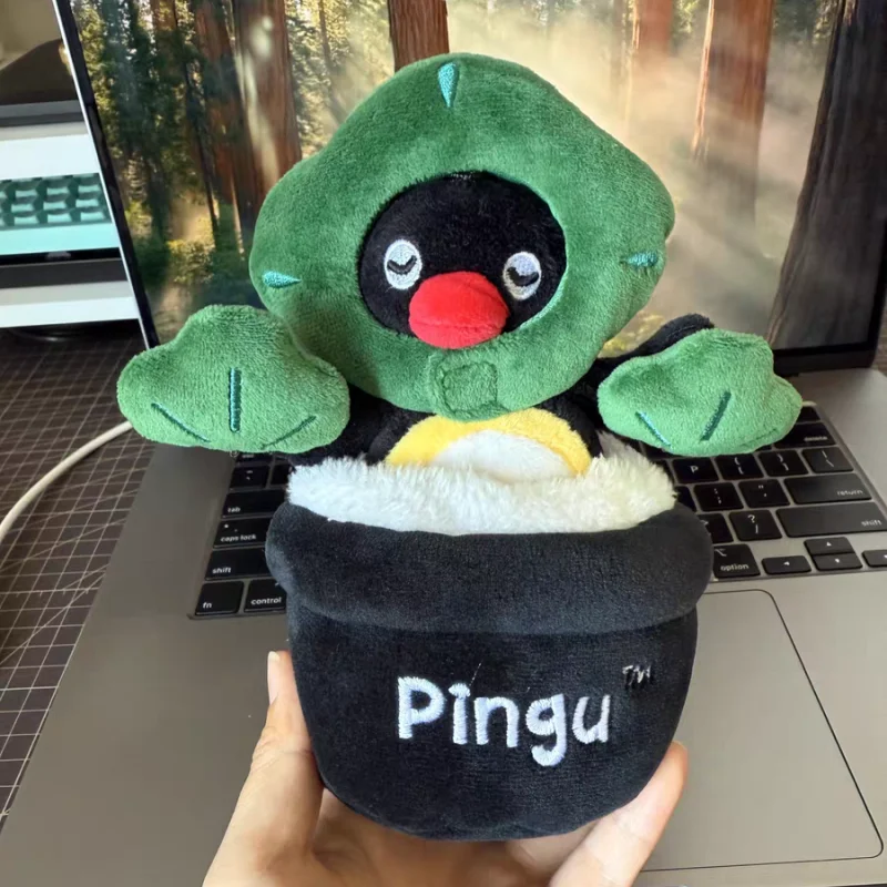 Фото Pingu Relax Blooming Series Pinga плюшевая игрушка милая исцеляющая мягкая елка цветок домашний декор стола Коллекционная фигурка популярный подарок №1