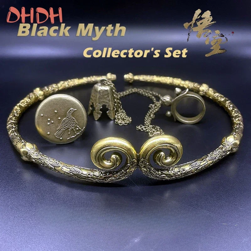 Металлическая Черная Мифовая Модель Wukong Головной Убор Реквизит Для Ролевых Игр