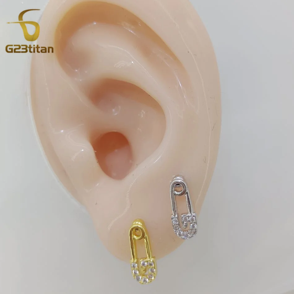 G23titan уникальный дизайн безопасные шпильки серьги-гвоздики для защиты от козелка