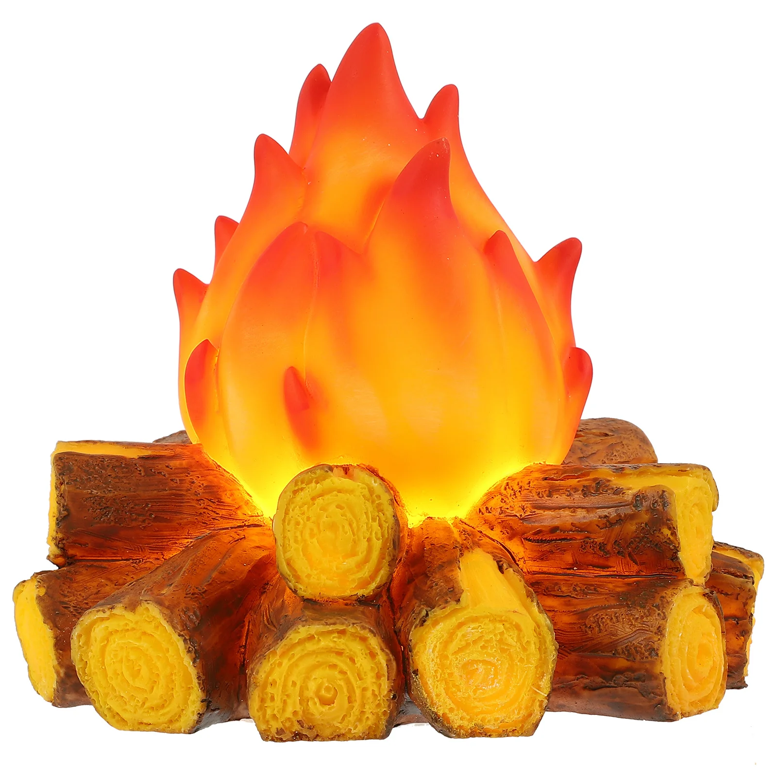 

Artificial Flame Lamp Halloween Table Lamps Resin Fire Simulation LED Light Fake