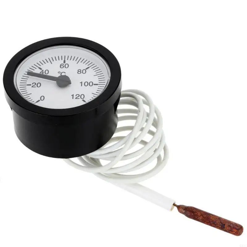 

Q81C Dial Thermometer Tempillary Dempret Laine 0-120 ℃ Вода и масло с 1-метровым датчиком