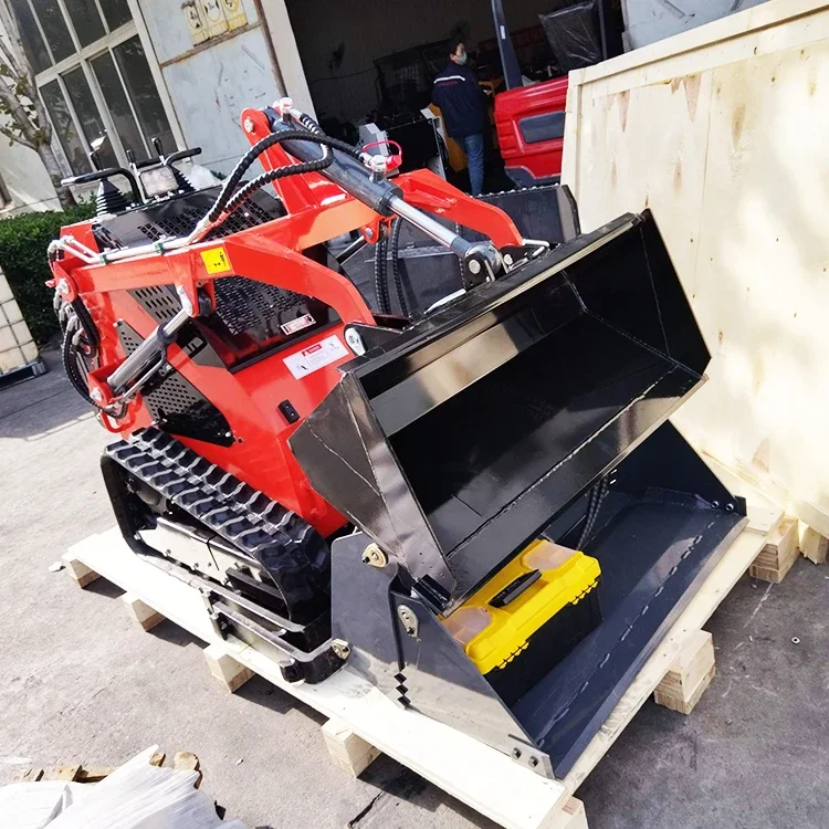 Мини-экскаватор-погрузчик на переднем конце с бортовым поворотом электрический