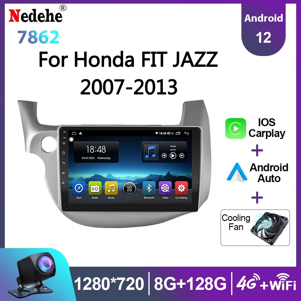 

Car Radio Stereo 2 Din Android 12 For HONDA FIT JAZZ 2007-2013 Multimedia Video Player GPS Navigation Head Unit Carplay no dvd