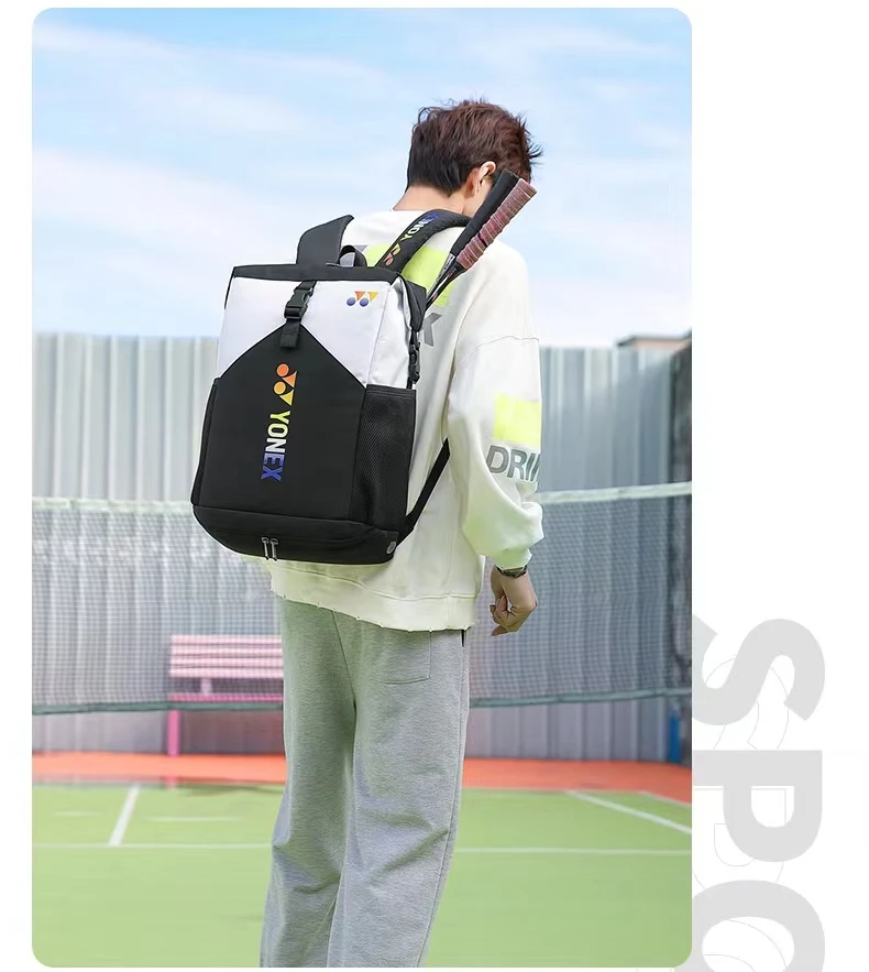 2023 YONEX Pro Series Padded Sports Backpack Badminton & Tennis Racket Bag With Shoes Compartment For Women Men