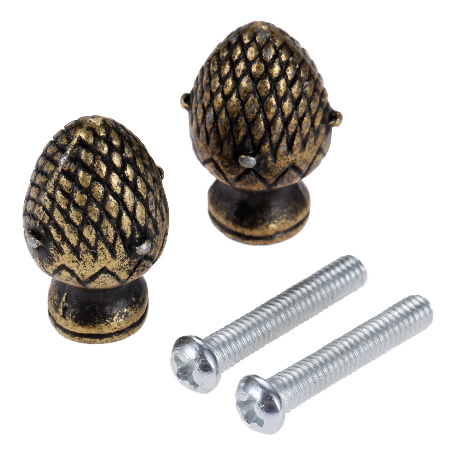 

2Pcs 25*15mm Zinc Alloy Handle Pull Knobs Antique Bronze Strawberry Shape Knobs For Cabinet Bin Wardrobe Vintage Jewelry Chest