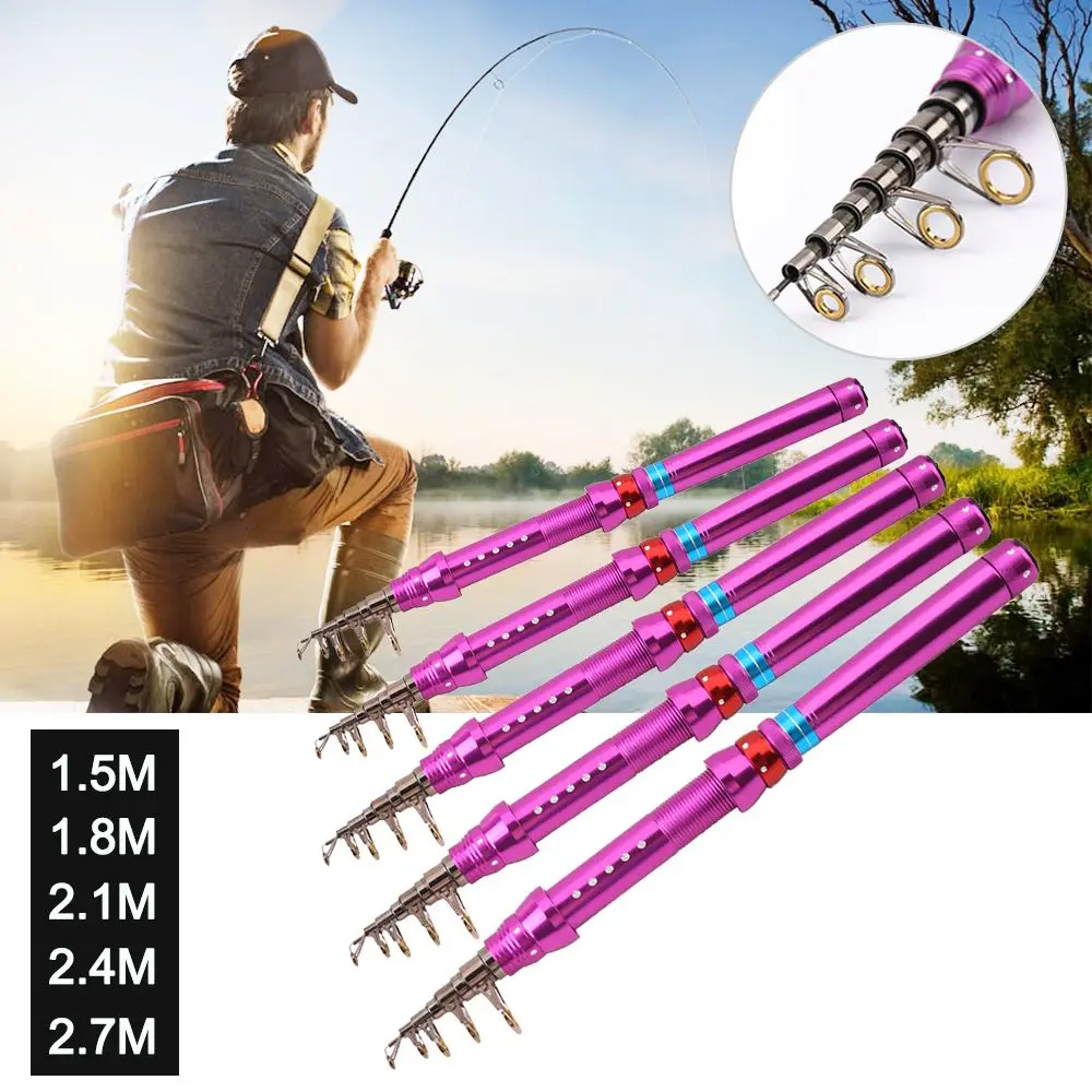 

SuperHard Portable Adjustable Travel Carp Feeder Telescopic Fishing Rod Stream Hand Pole Fishing Tackle