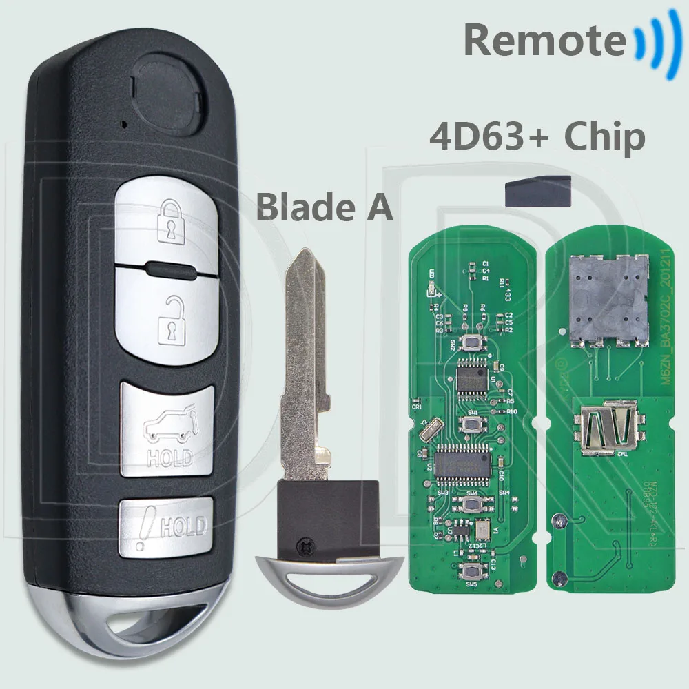 

DR модифицированный SKE11A-04 315 МГц SKE11B-01 433 МГц 4D63 + чип автомобильный пульт дистанционного управления для Mazda MX-5 CX-7 CX-9 MIATA 2009-2015
