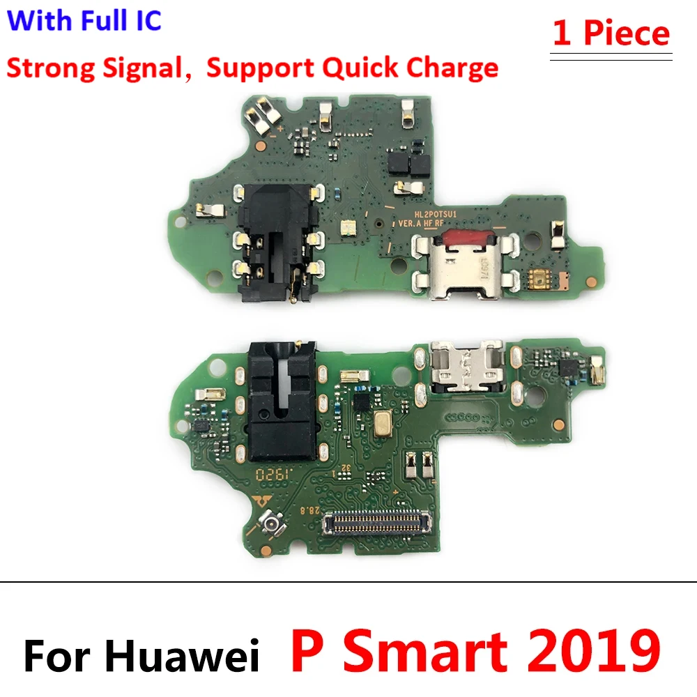 Новый для Huawei P Smart Plus 2019 2018 2021, разъем для док-станции, зарядное устройство Micro USB, порт для зарядки, гибкий кабель, плата микрофона (art.: 3920d2aba1767) - 3920d2aba1767