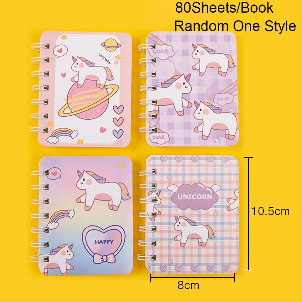 

Мультяшный карманный мини-блокнот A7 80 листы для книг, дневник, портативный офисный блокнот, ежедневник, Еженедельный планировщик, школьные принадлежности для учеников