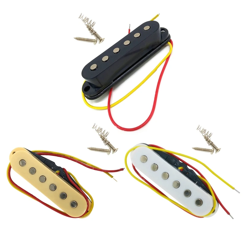

Single Coil Pickup Set Pickups Guitar Neck/Middle/Bridge Pickups with Screws for Pickups Replacement Accessaries