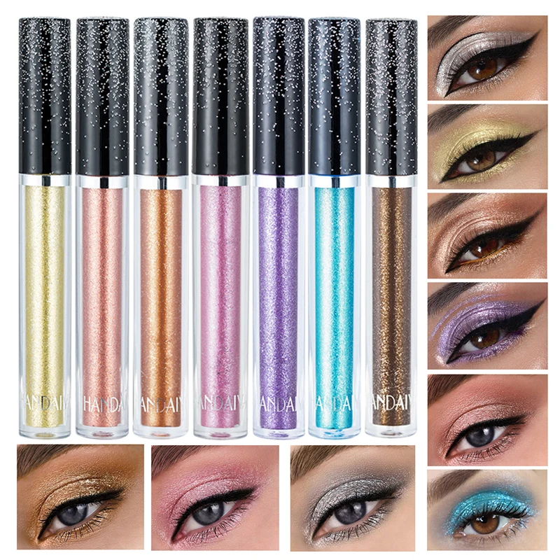 

Highlighter Liquid Eyeshadow Metallic Diamond Shiny Eye Liner Pen Giltter Eyeshadow Palette Lasting Shimmer Brighten Cosmetics