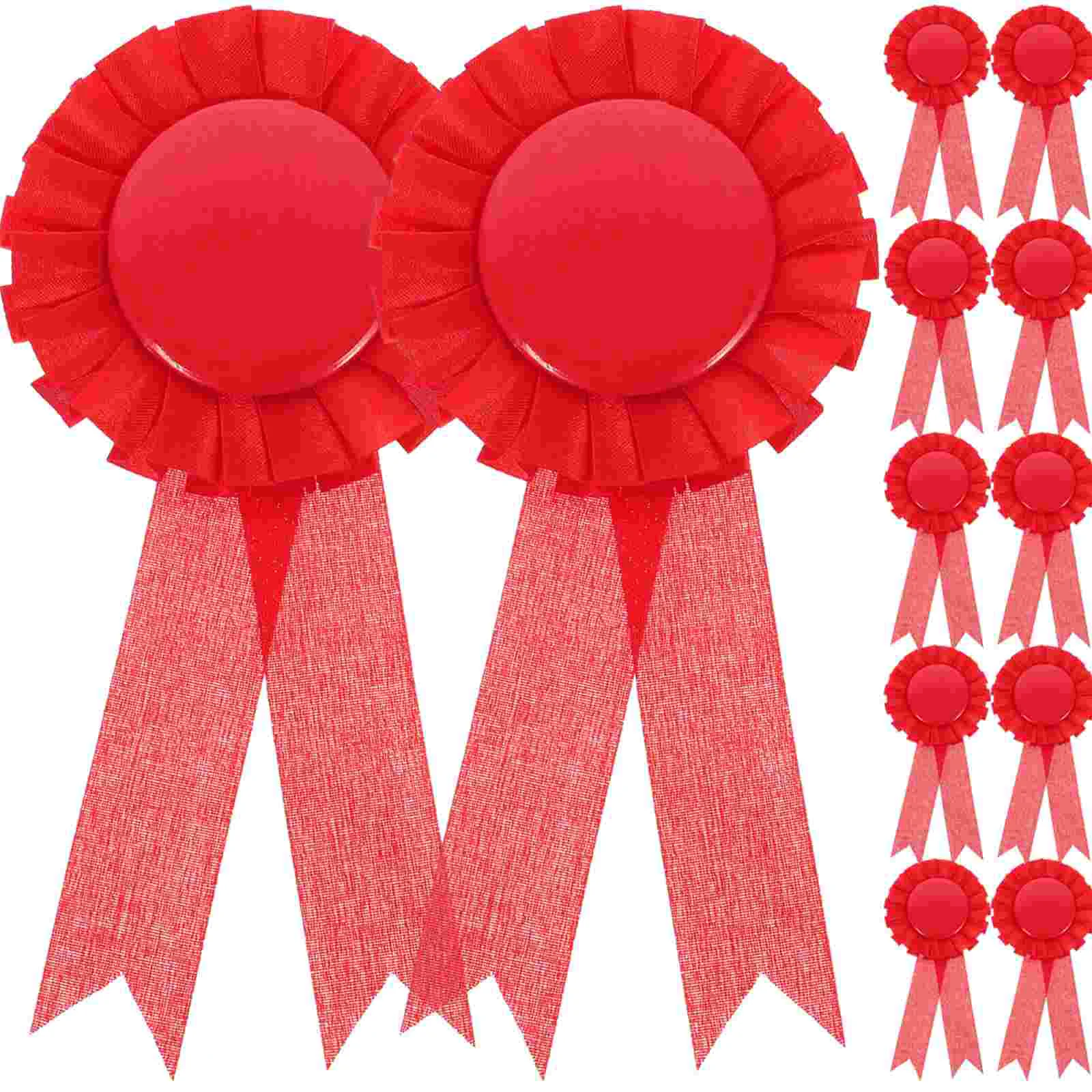 

20pcs Blank Award Badges Unfinished Ribbons Badges Medals Round Badges