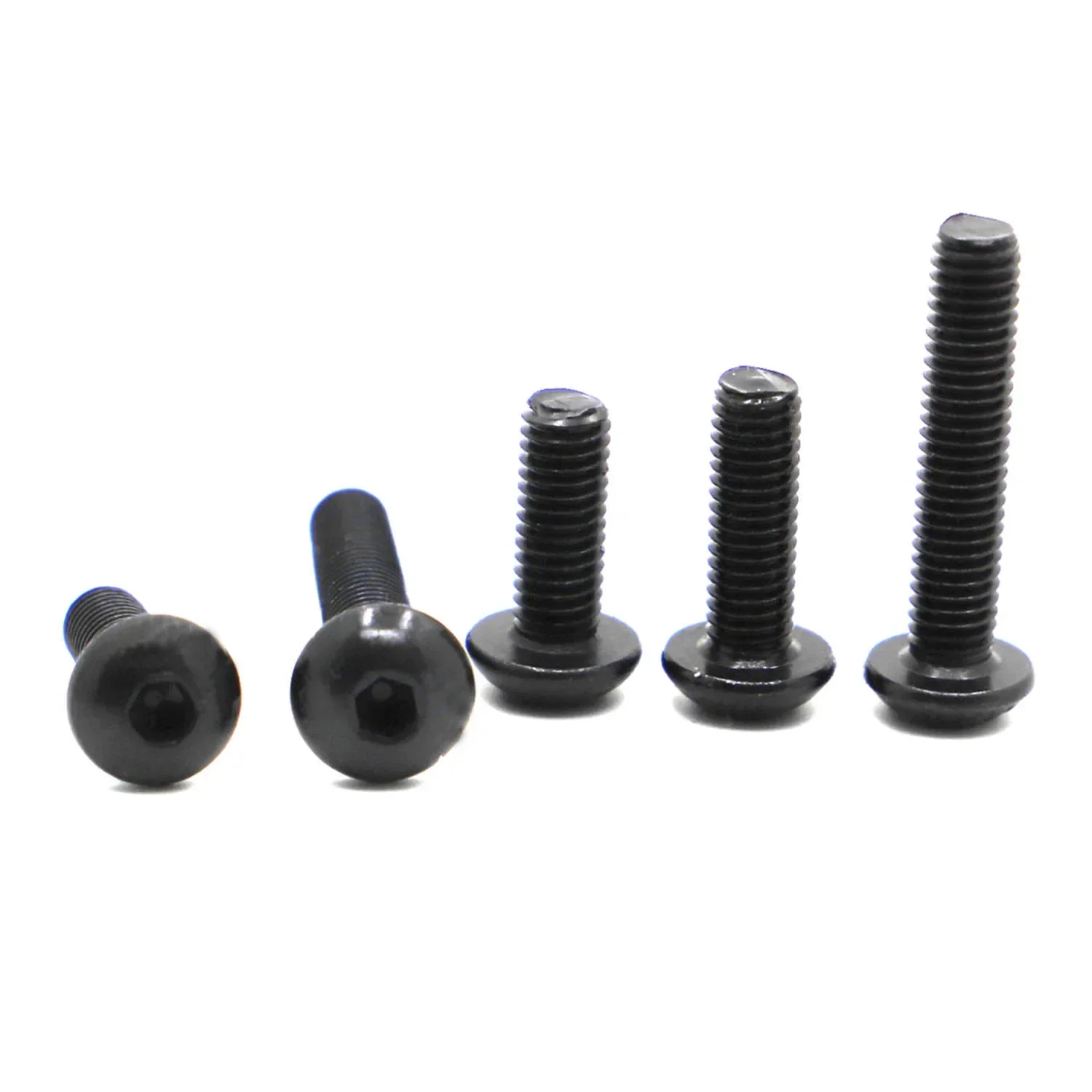 M1.6 M2 M2.5 M3 M4 M5 M6 M8 M10 M12 Czarny gatunek 10.9 Stalowa śruba z łbem sześciokątnym grzybkowym ISO7380