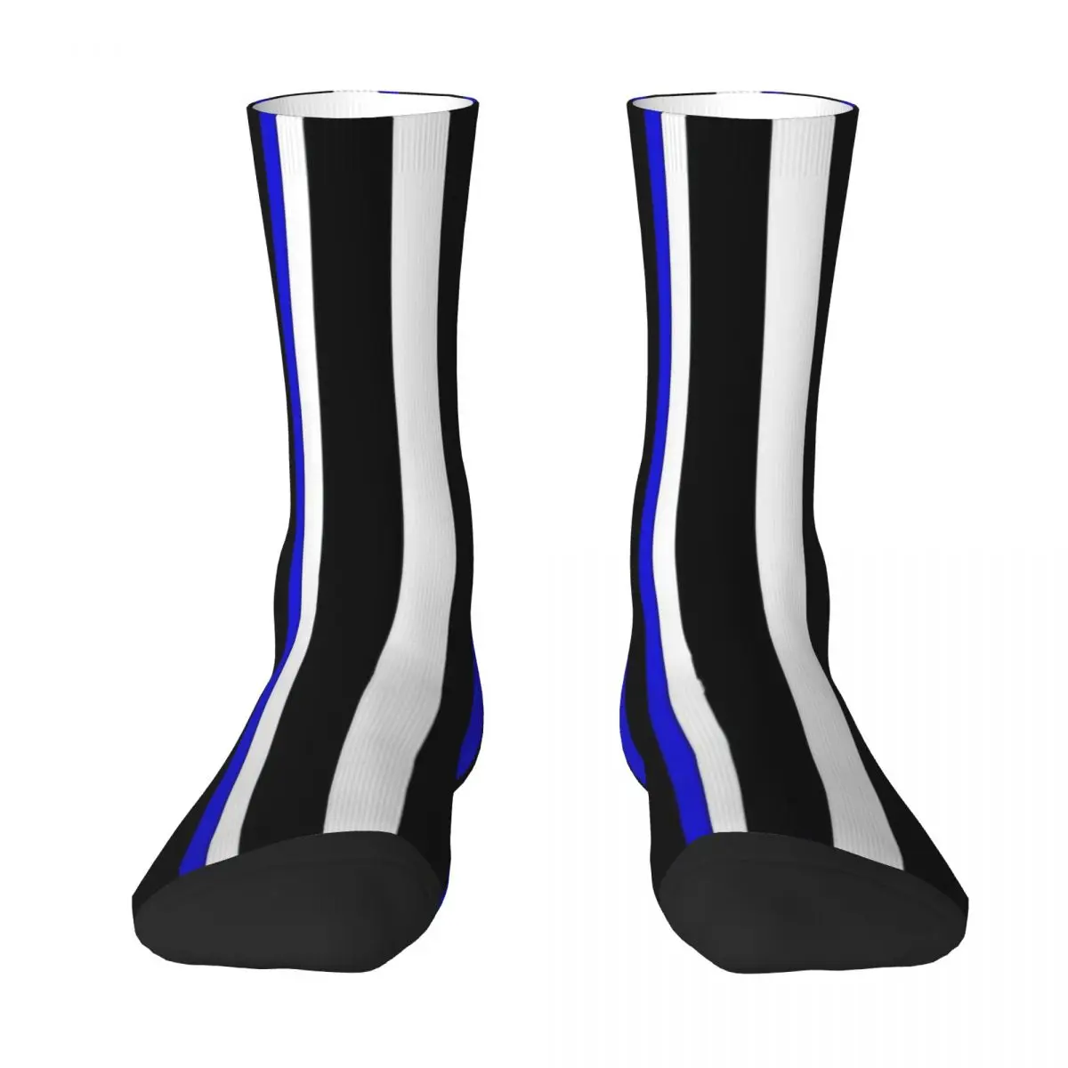 Blue Black Striped Business Adult Socks,Unisex socks,men Socks women Socks