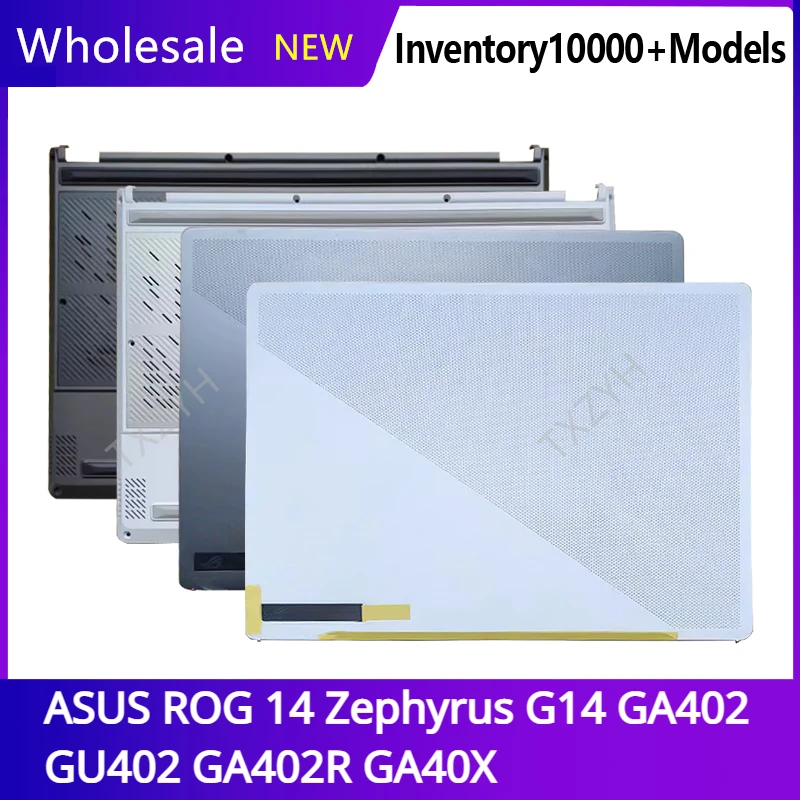 

New For ASUS ROG 14 Zephyrus G14 GA402 GU402 GA402R GA40X LCD back cover Front Bezel Hinges Palmrest Bottom Case A B C D Shell