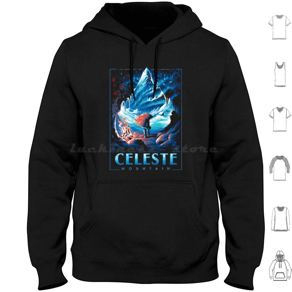 

Толстовки Celeste с длинным рукавом Celeste Madeline Game, видеоигра клубника, гора, индий, красивая девушка-трансформер
