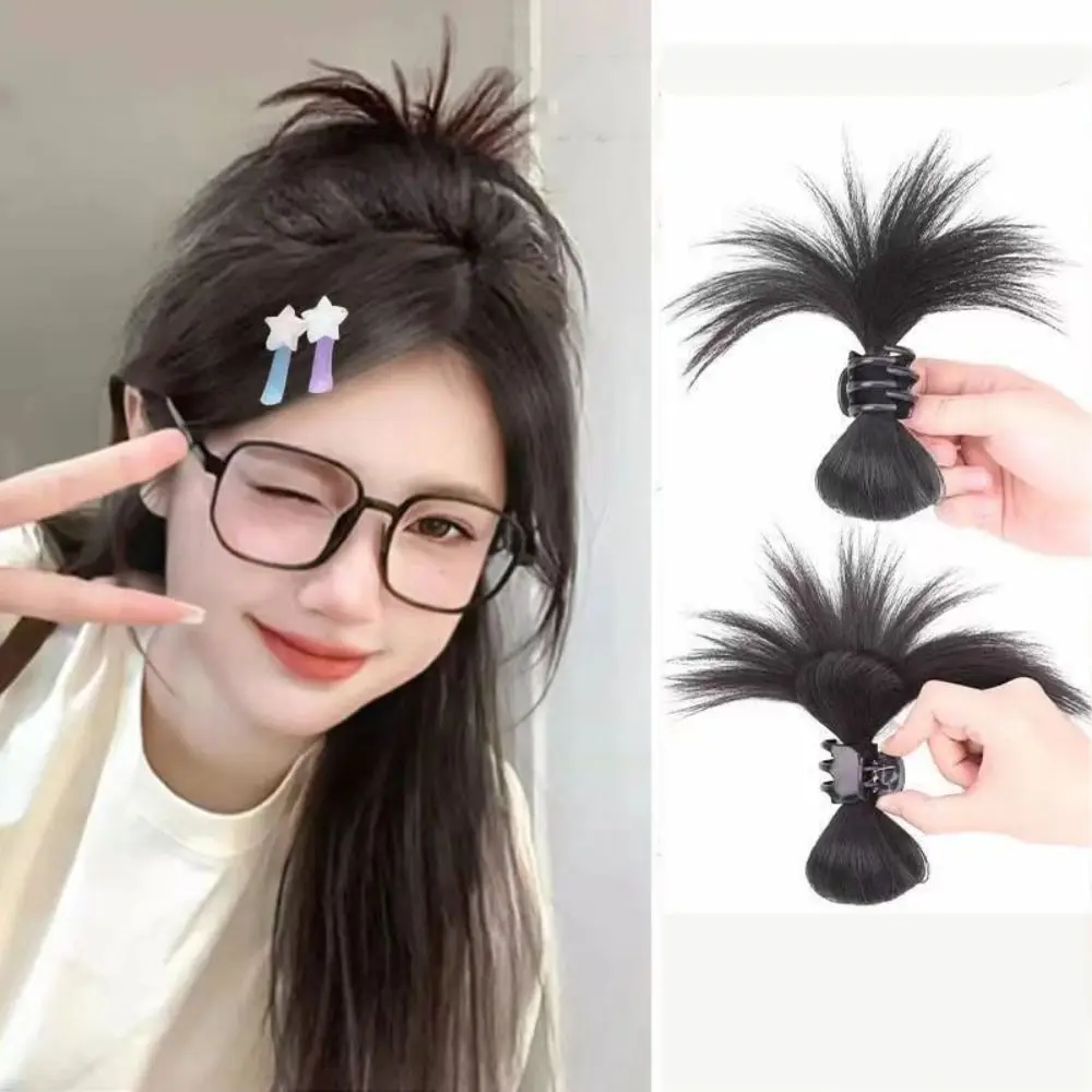 

Шиньон, искусственные волосы с когтями, новый парик с полузавязанным зажимом и головой-таблеткой, хвост высокого конского хвоста, Y2K стиль, зажим для волос для женщин