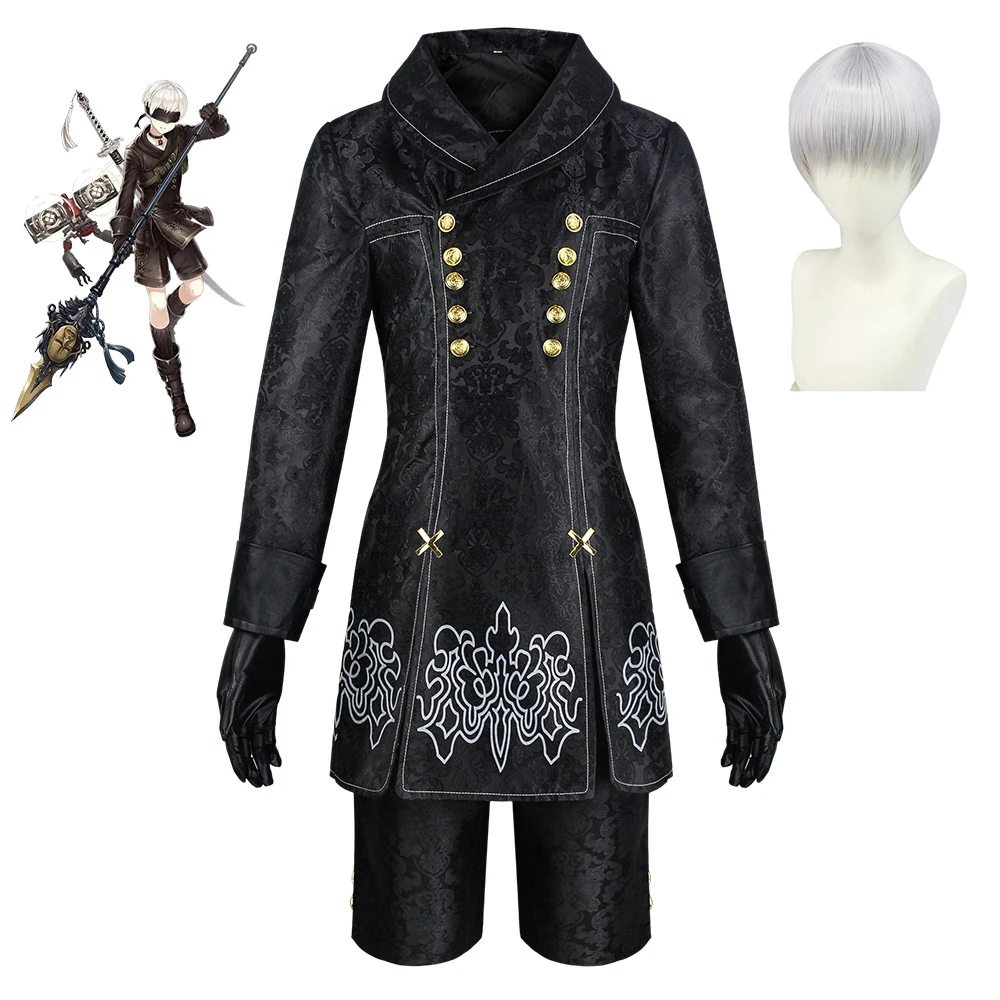 

Nier Automata Cosplay Costume Yorha 9S No.9 Type S Outfit Games Suit Men Role Play Costumes Halloween Party Fancy