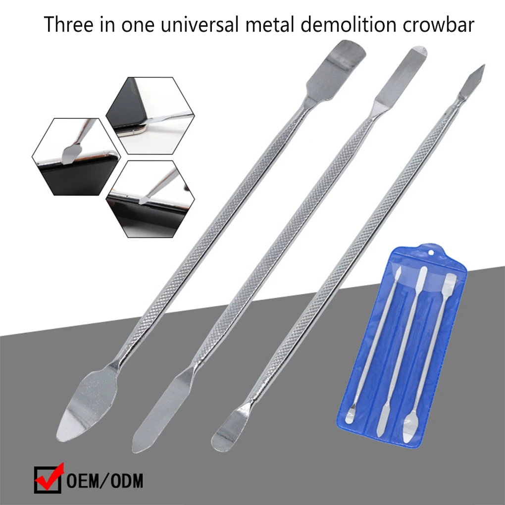 Набор из 3 инструментов для ремонта смартфонов из нержавеющей стали, ручной нескользящий планшетный ноутбук, инструменты для открытия MP3, аксессуары