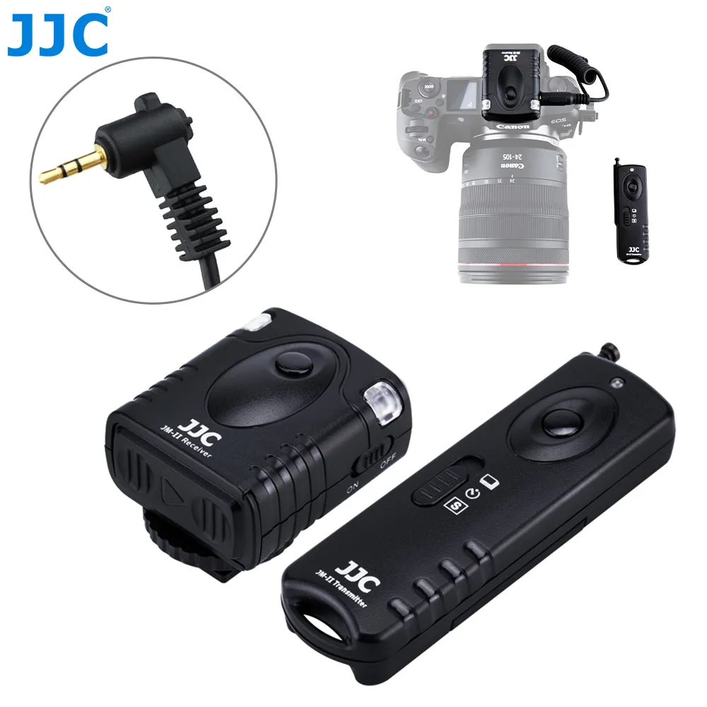 Фото Беспроводной пульт дистанционного управления JJC для камер Canon EOS 60D 70D 77D 80D 90D EOS R8 R R6 RP M5 M6 Mark II №1