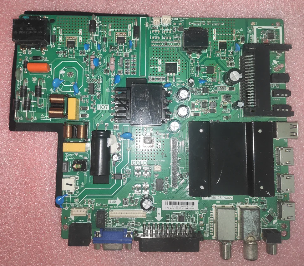 Бесплатная доставка! Материнская плата tp.mt5510s.pc822 три в одном для сетевого телевизора с Wi-Fi для lc564pu2l01 126-153 в 540ma