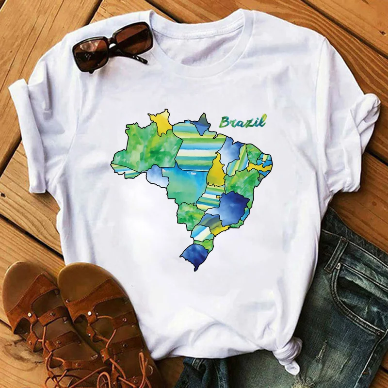 

brazil flag t-shirt men funny japanese streetwear anime grunge top tees tshirt vintage y2k