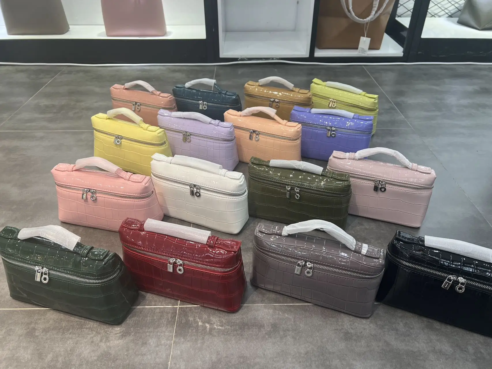 Сумка для обеда с крокодиловым узором ручная сумка диагональным крестом на одно