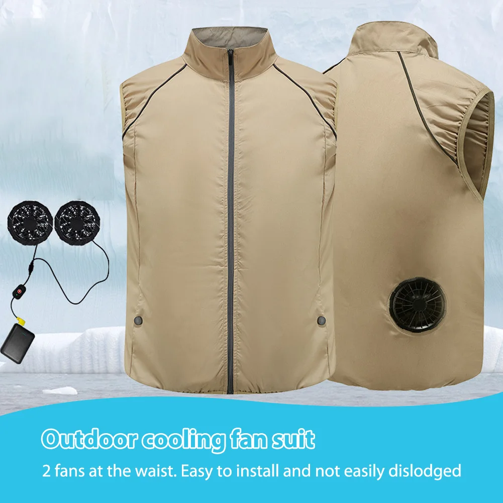 

Air Conditioning Clothes USB Charging Cooling Vest Quick Dry for Outdoor Camping