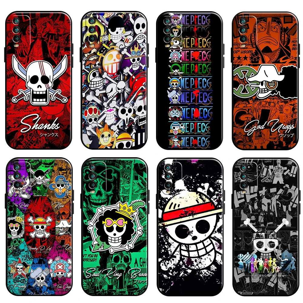 

Anime One Piece Skull Logo Phone Case For Xiaomi Redmi Note 10 5G 10S 10T 9 9S 9T 8 8T Pro Redmi 10 9 9AT 9T 9C 8 8A Black
