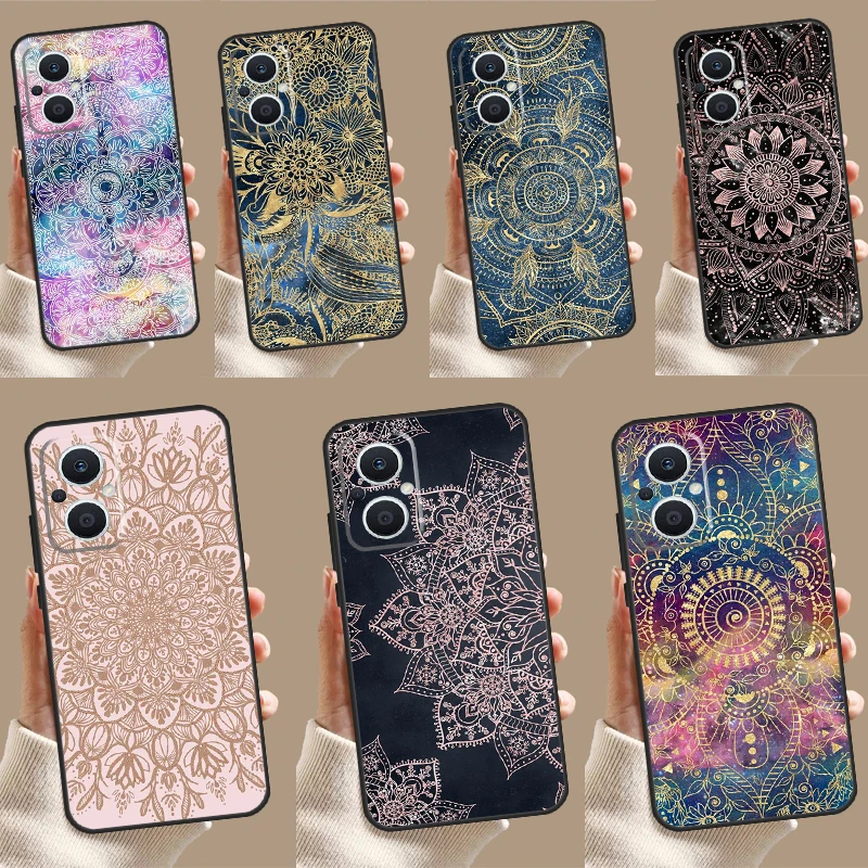 Индийская Мандала с узором для OPPO Find X6 Pro X5 Lite X2 X3 Neo Reno 10 11 11F 4Z 5Z 8T 4 5 6 8 7 чехол