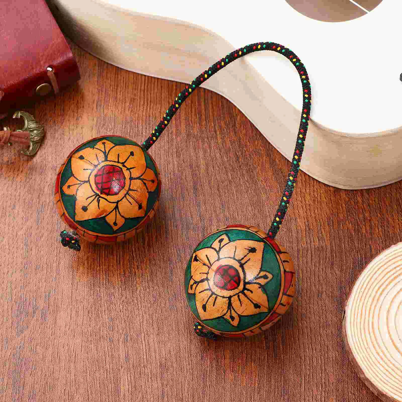 Ручная роспись ритм маракасы стиль песочный молоток музыкальный шейкер для яиц