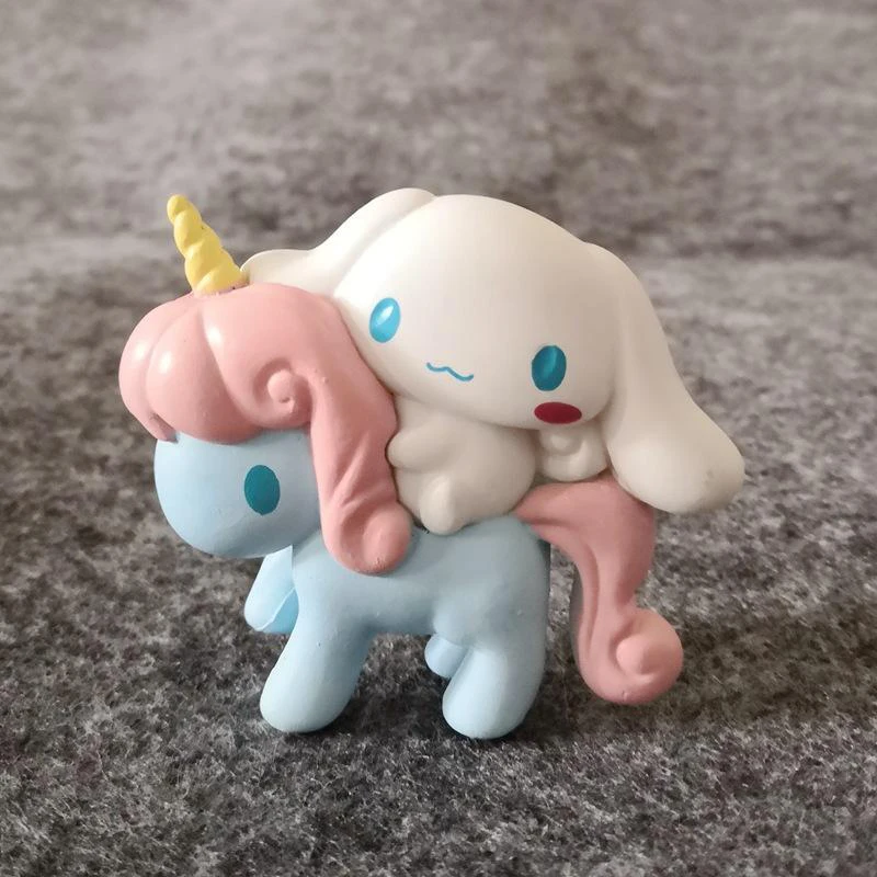 

Sanrio Cinnamoroll Anime Figure Unicorn Phone Case Cake Decorative Accessories Cute Doll 5Cm Pvc Material Toy Gifts for Children