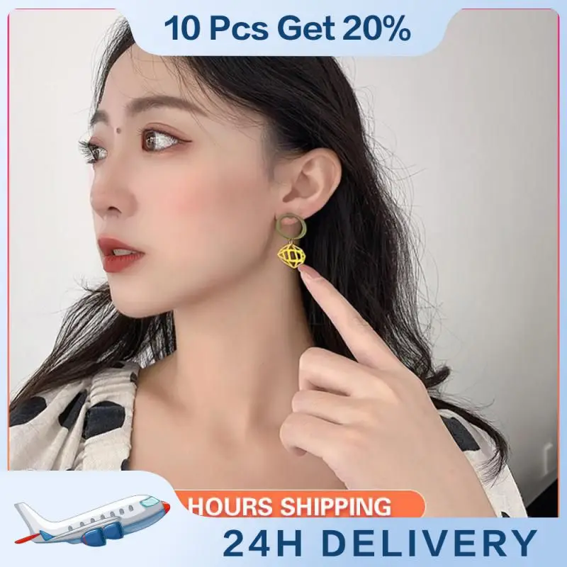 

Drop Earring Statement Round Circle Hollow Rose Geometric Women Jewelry Gift Jewelry Gifts Ear Studs Retro For Women Simple