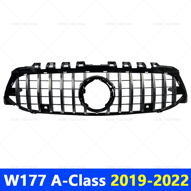 Для 2019-2022 W177 A Class Mercedes Benz A180 A200 A220 A250 A35 Передний бампер GT Mesh Grille
