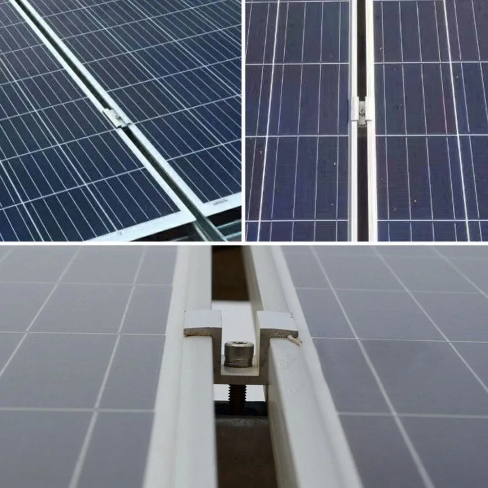 

Panel Clips Solar Panel Clamp Houses Replacement Solar Power Accessories 10 Pcs 2 Sizes Photovoltaic Dedicated