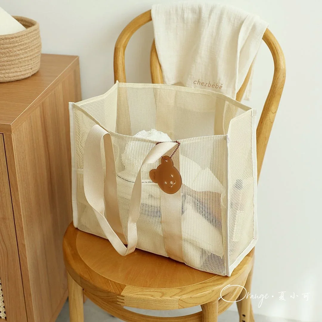 Корейская сетчатая пляжная сумка на одно плечо в Инстаграме Женская