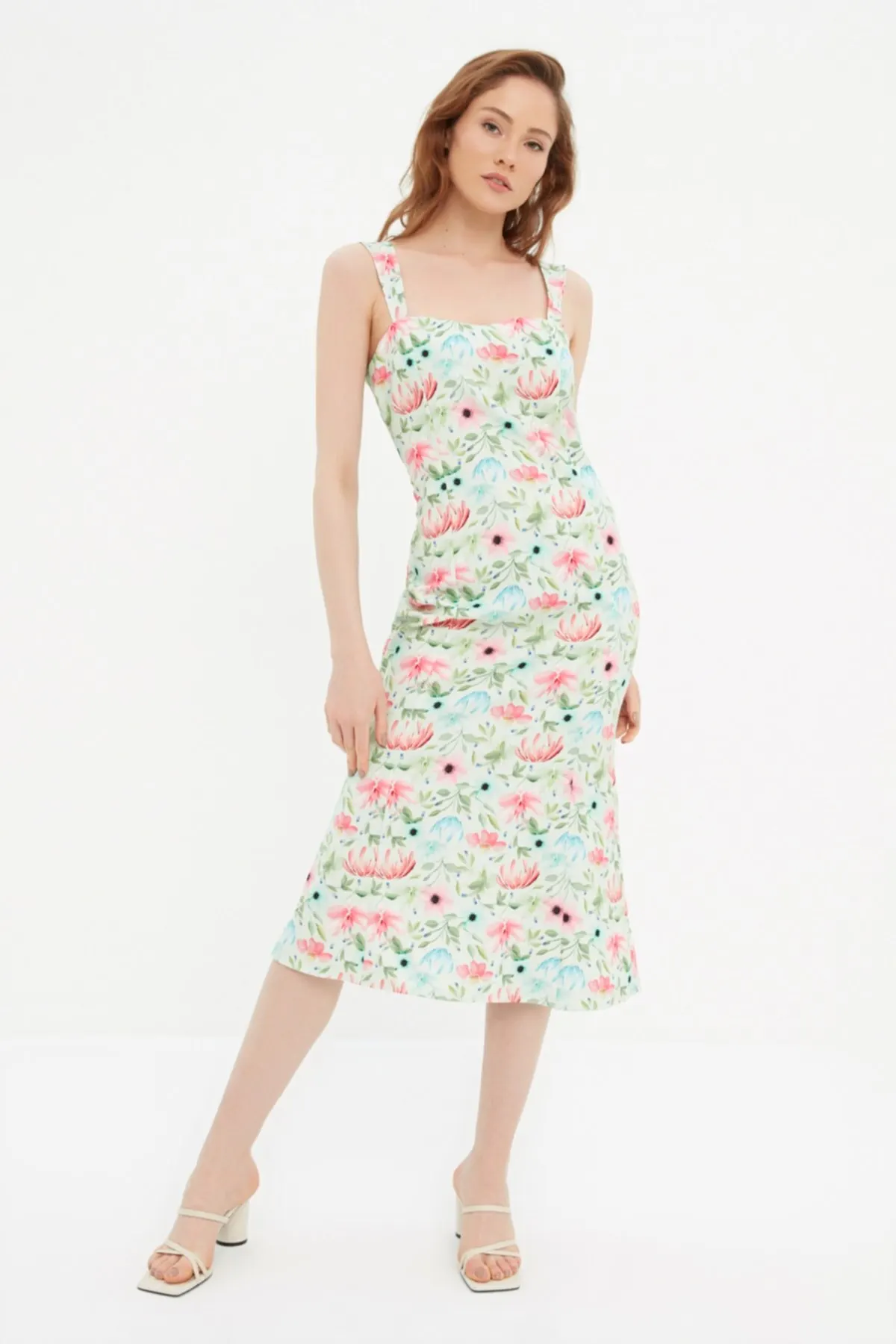 

Women's Dress Mint Strap Elegant Fashion Summer Spring Casual Short Sleeve Stretch Casual Short Sleeve Stretch Comfortable Boho Dress