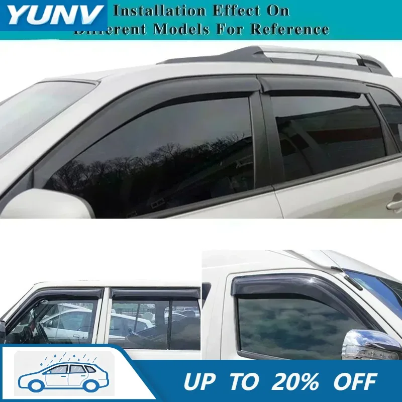 Фото Дефлектор окон YUNV для Opel ZAFIRA B 2004-2011, защита от дождя, боковой вентиляционный дефлектор, накладка на внешнюю сторону, крепление на клейкой ленте. №1