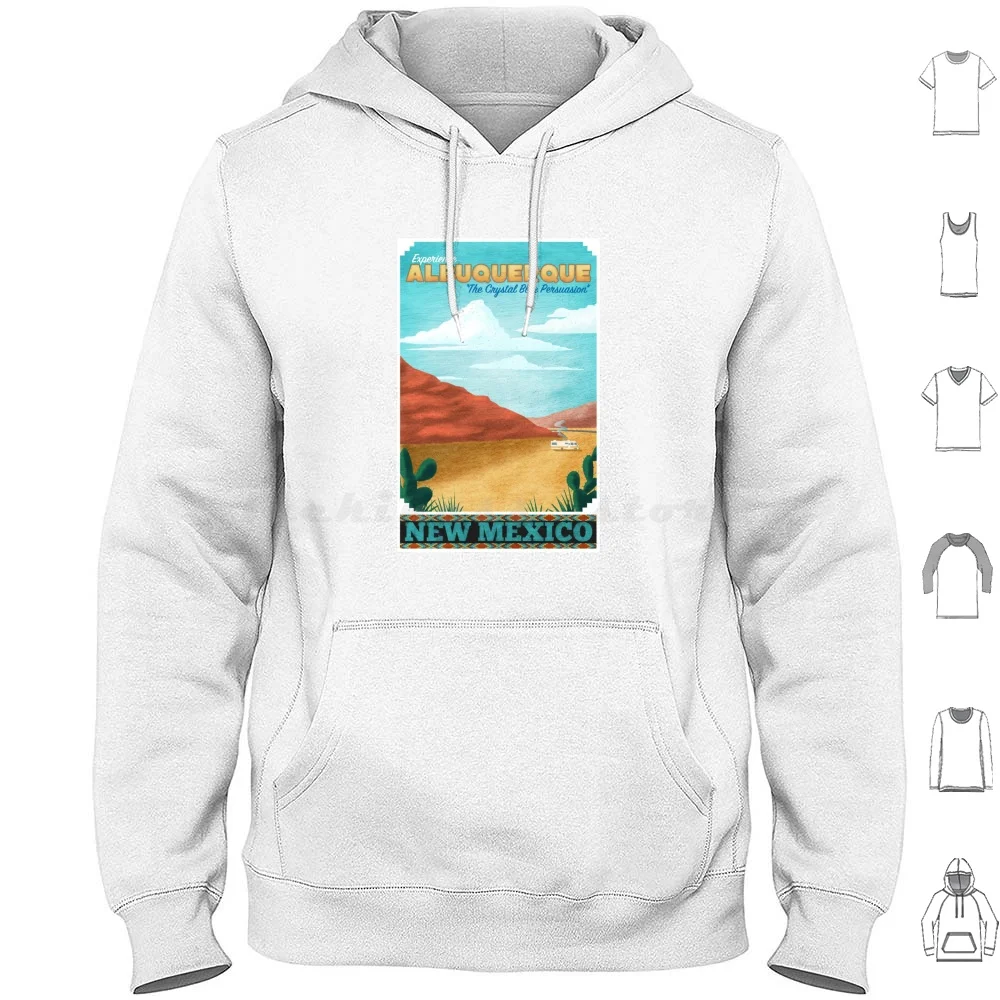 

Travel Poster Hoodie cotton Long Sleeve Albuquerque New Mexico Walter White Jesse Pinkman