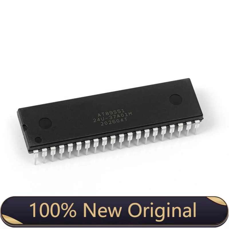 Флэш-память AT89S51-24PU at89s51 dip-40, 8-битный микроконтроллер с одним чипом