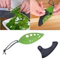 new 5 pcs tool portable home outdoor with l eather case vegetable leaves remove cutting roots leaf stripper