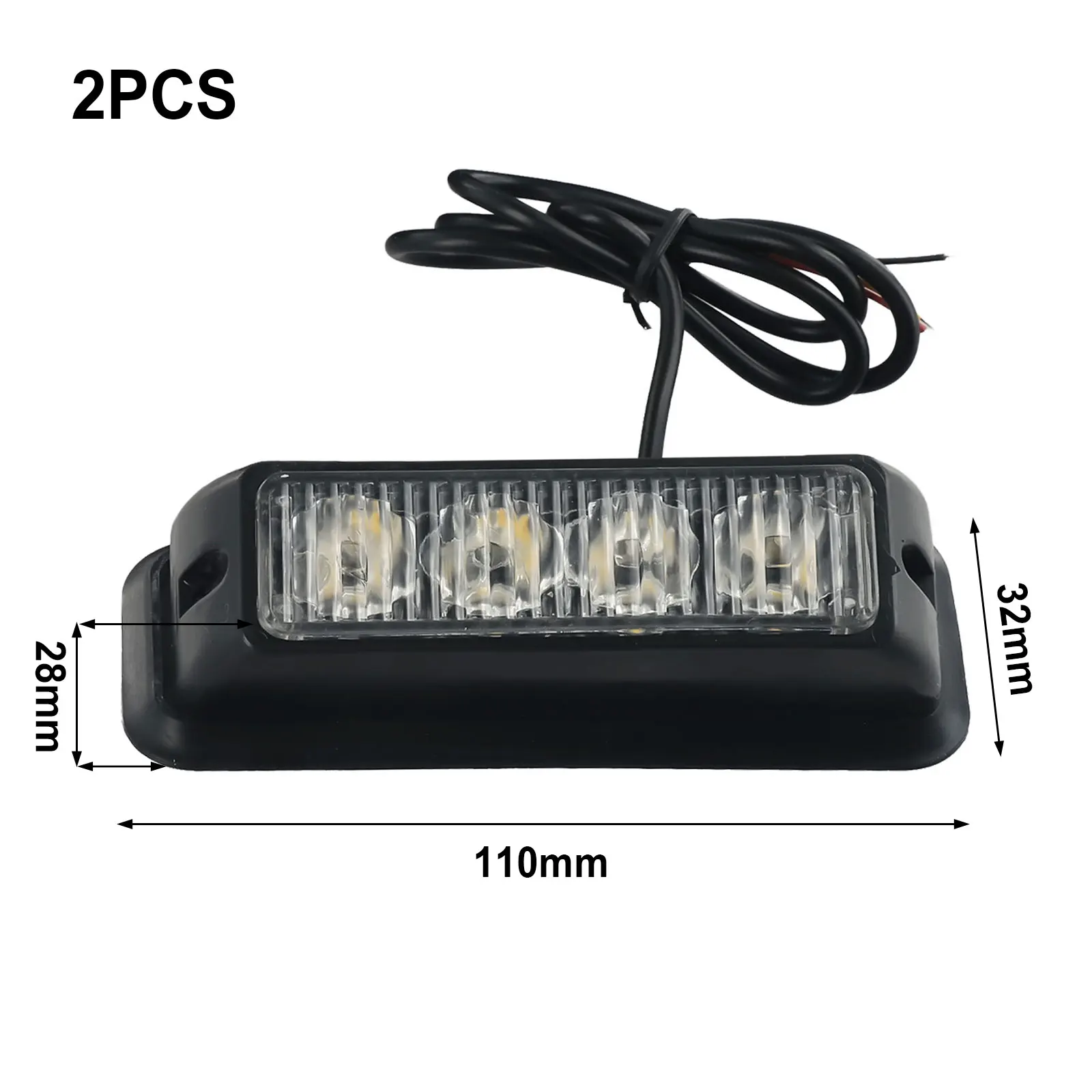 Усовершенствованный 4-светодиодный оранжевый янтарный свет лампа для