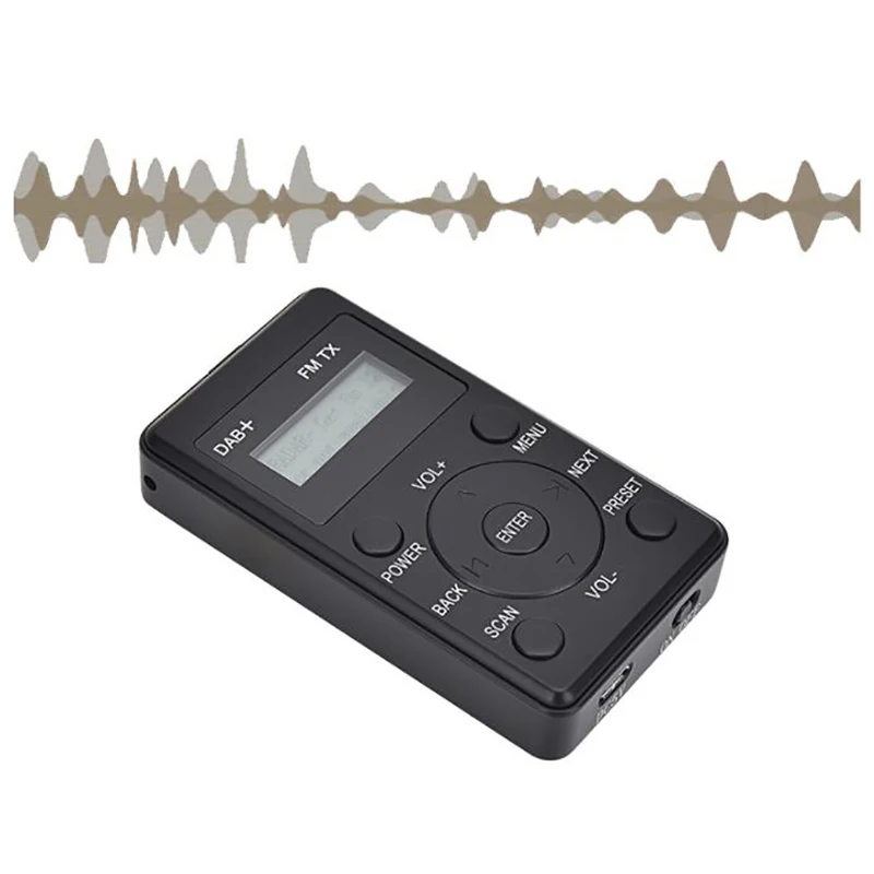 Портативный мини-приемник DAB для автомобиля и FM-передатчик Плюс Цифровое Радио