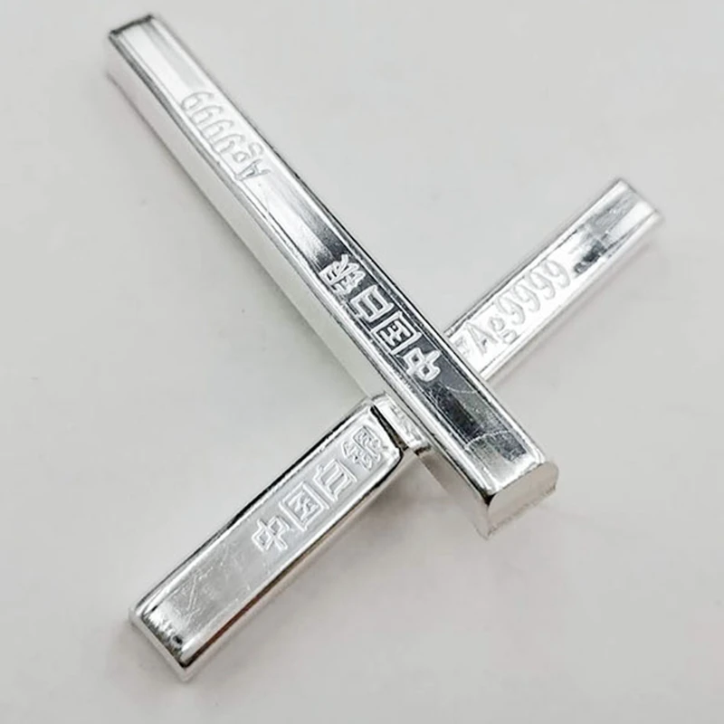 50g high purity Pure Silver Silver Bars Silver Ingot with Stamp Ag Sterling Silver Bullion