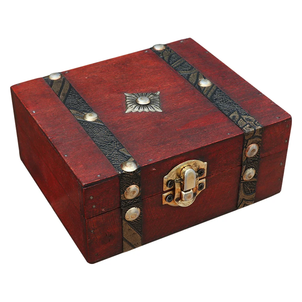 

Rustic Gift Box Keepsake Trinket Lock Box Small Trinket Case Pirate Box