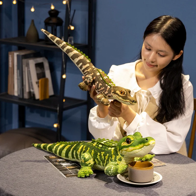 Игрушка плюшевая крокодил милая длинная кукла-подушка Реалистичная рептилия