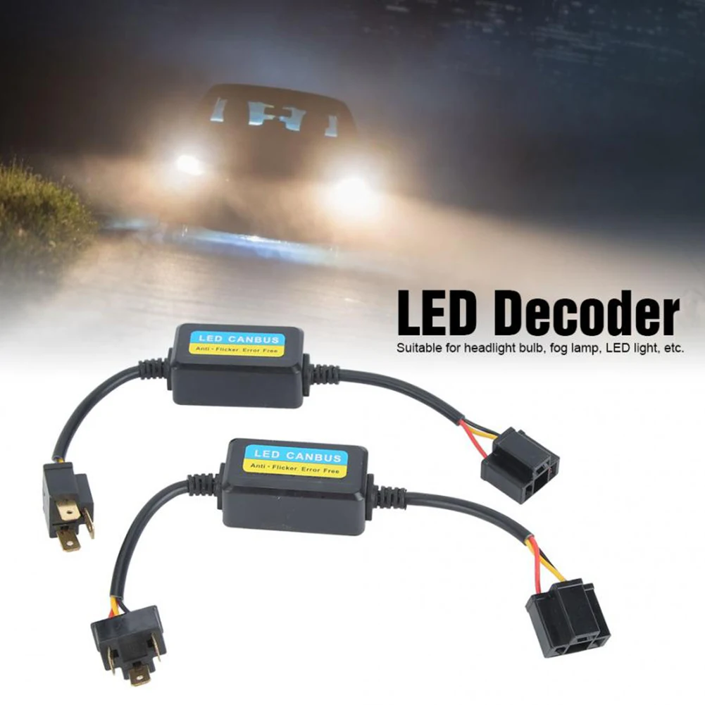 

2pcs H7 H4 9005 9006 H11Car LED Canbus Load Resistor Controller Warning Canceler LED Decoder Light Error Free Adapter