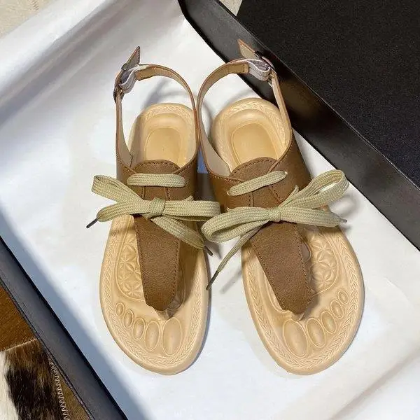 

Сандалии женские на платформе, Мягкие Шлепанцы с перекрестным каблуком, универсальная обувь, большие размеры, лето 2022